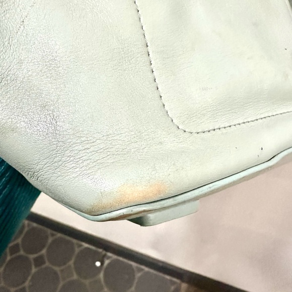 AllSaints Sage Green Leather Shoulder Bag - Picture 12 of 13